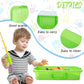 Suzile 3 Pcs Portable Sensory Bin Sand Tray with Lid, 15 Inch Colorful Plastic Sandbox Toy, Large Play Tray Fill with Sand, Wate