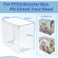 Housylove Booster Box Case (5Pack) - Clear Storage Box For Pokemon Booster Box, 0.50Mm Thick, 5.5 X 3.2 X 4.8 Inches, 5 Count