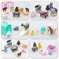 iselyn Cat Playset - 48Pcs Realistic Toy Figures & Accessories for Kids - Multicolor Educational Gift for Toddlers and Boys/Girls