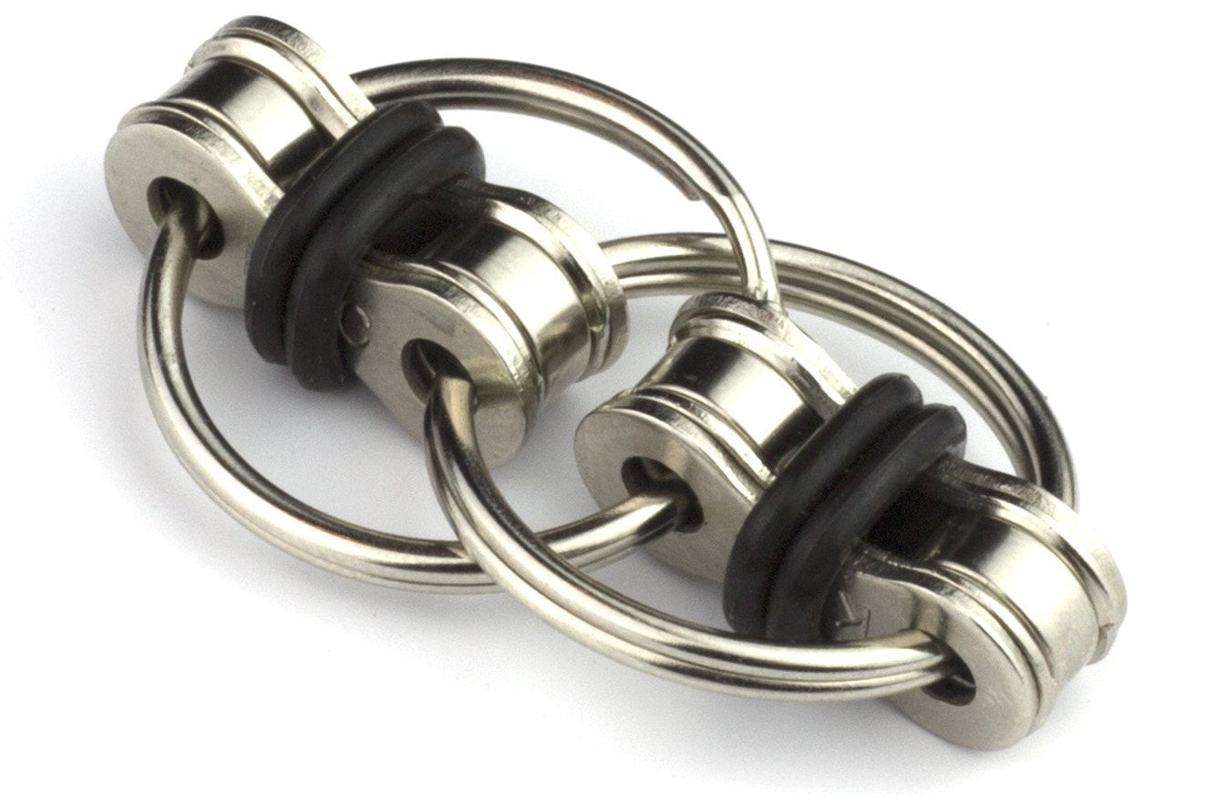 Tom'S Fidgets Original Flippy Chain Fidget Toy - Perfect For Adhd, Anxiety, And Autism - Bike Chain Fidget Stress Reducer For Adults And Kids (1, Black)