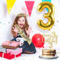 3rd Birthday Decorations for Girls, Including 3rd Birthday Sash and Tiara, Cake Topper and Candle 3, Number 3 Balloon Gold, 3 Bi