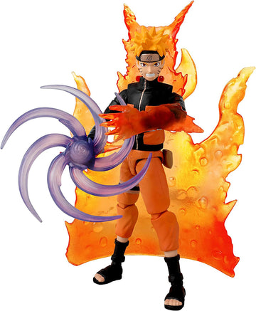Bandai Anime Heroes Beyond Naruto Series Naruto Uzumaki Action Figure, 17Cm Figure With Extra Hands And Accessories, Shippuden Anime Figure, Action Figure For Boys And Girls