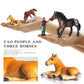 Lc Joycre Realistic 4 Pcs Appaloosa Horse Figurines Farm Animal Arabian Horse Figures Set Araloosa Model Racecourse Club Animals