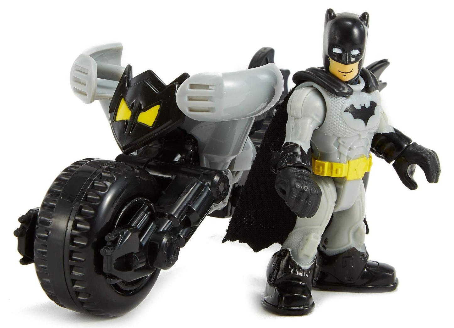Fisher-Price Fwk36 Imaginext Dc Super Friends Batman& Batpod Figure, Multicolor