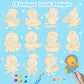 12 Pack Duck Party Favors for Kids - Individually Wrapped Paint Your Own Wooden Magnet Craft Kits with Thank You Card, Duck Birt