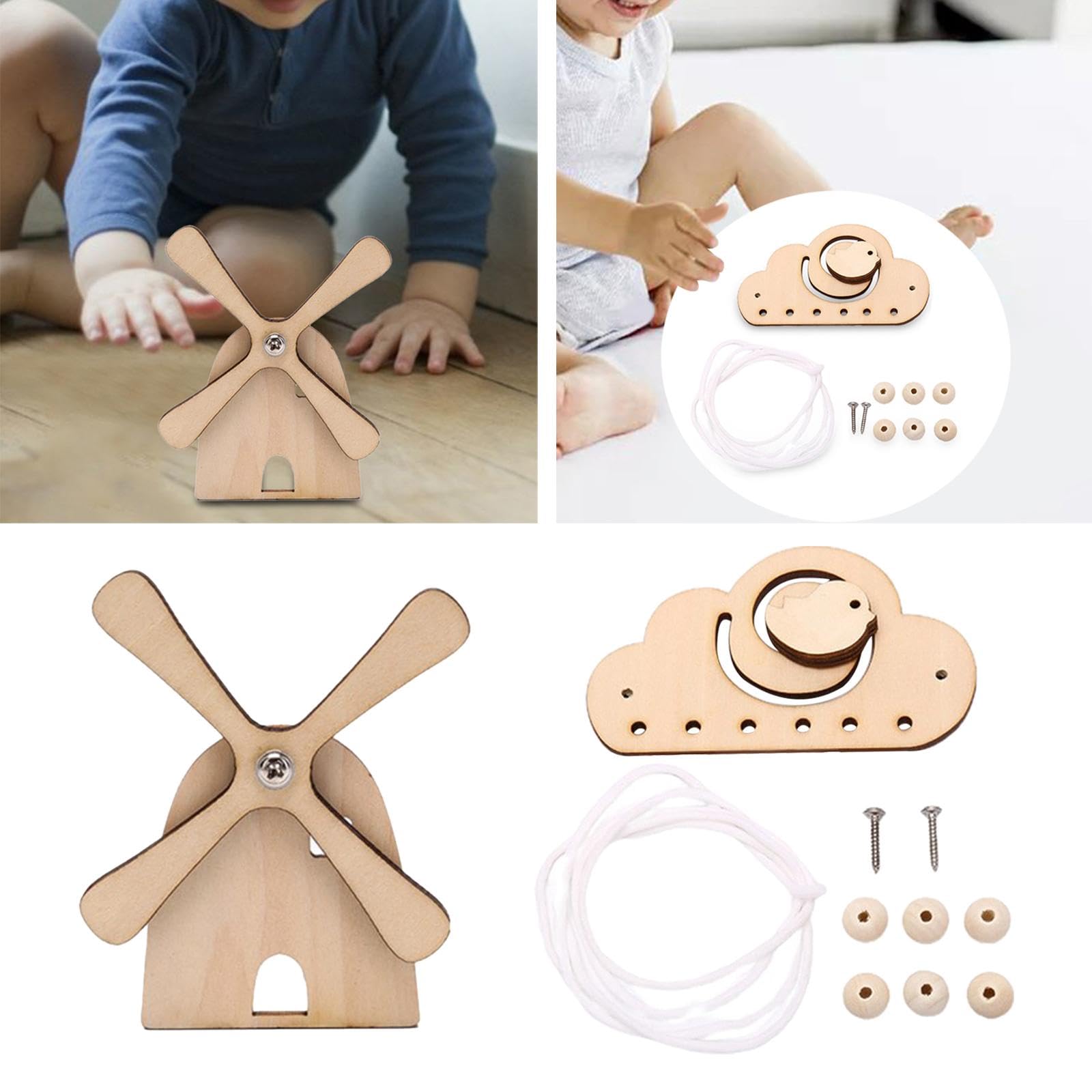 Trendivibe Busy Board Material Teaching Aids Puzzles Gifts For Preschool Kindergarten Windmill| Baby Learning Toy | Infant Activ