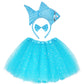 Dxhycc Animal Costume Set 3D Fish Goldfish Headband Bowtie And Tutu Animal Fancy Costume For Halloween Dress Up