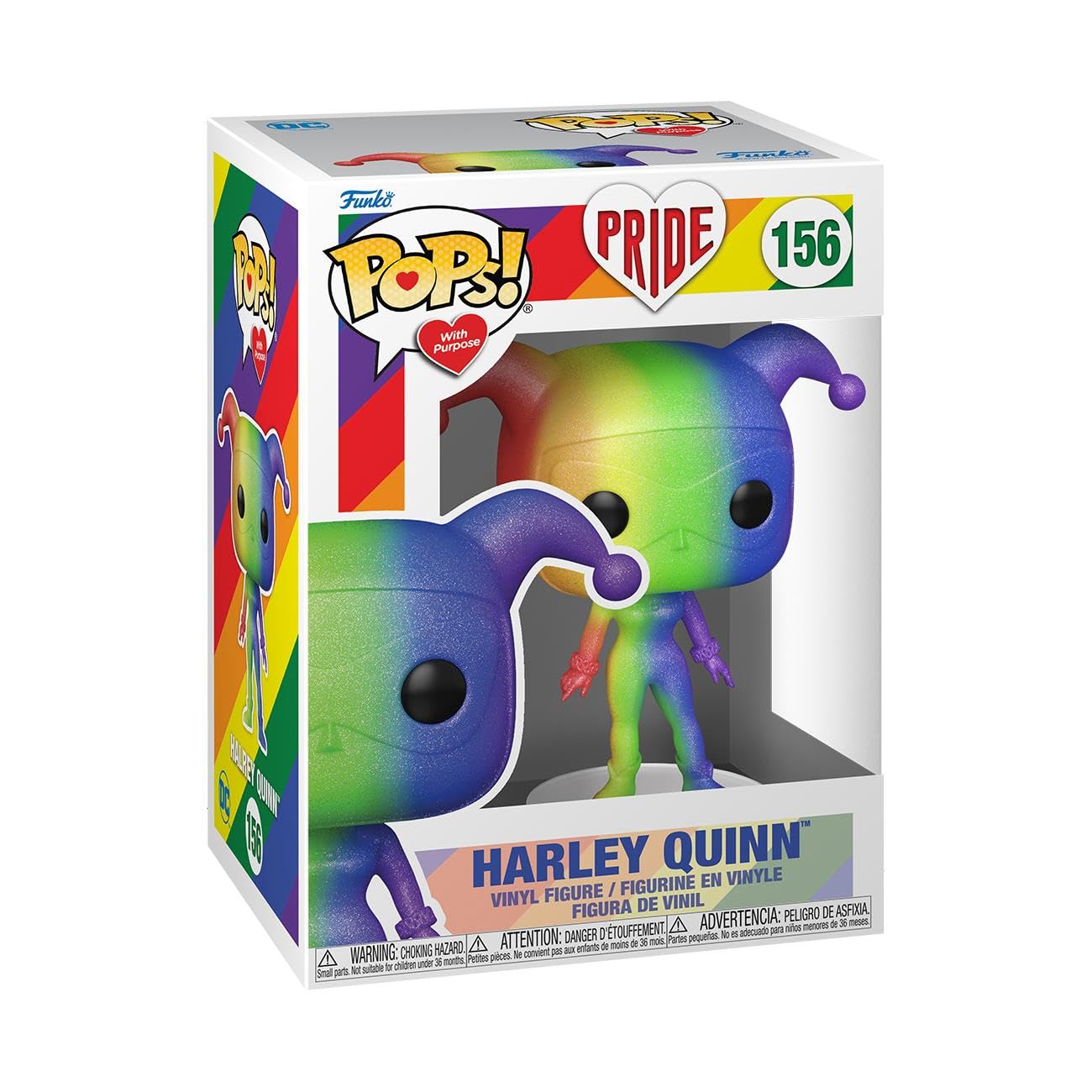 Funko Pop! Heroes: Pride - Harley Quinn Vinyl Figure, Multicolor, 1 Count, Model 65895