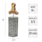 Project Genius Sword and Stone Wooden Puzzle, 3D Brain Teaser, 8.66"x3.43"x2.87", Multi Color, Model TG416