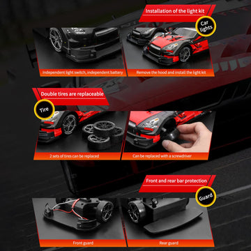 GoolRC RC Drift Car 1/16 RC Car Remote Control Car 2.4GHz 4WD 30km/h RC Race Car High Speed Kids Gift RTR RC Cars for Boys Water