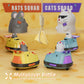 deependo 2 Pack Remote Control Car, RC Ejecting Bumper Car for Kids, Cat and Rat War Cheese Bumper Car, Car Toys for Ages 5-7, C