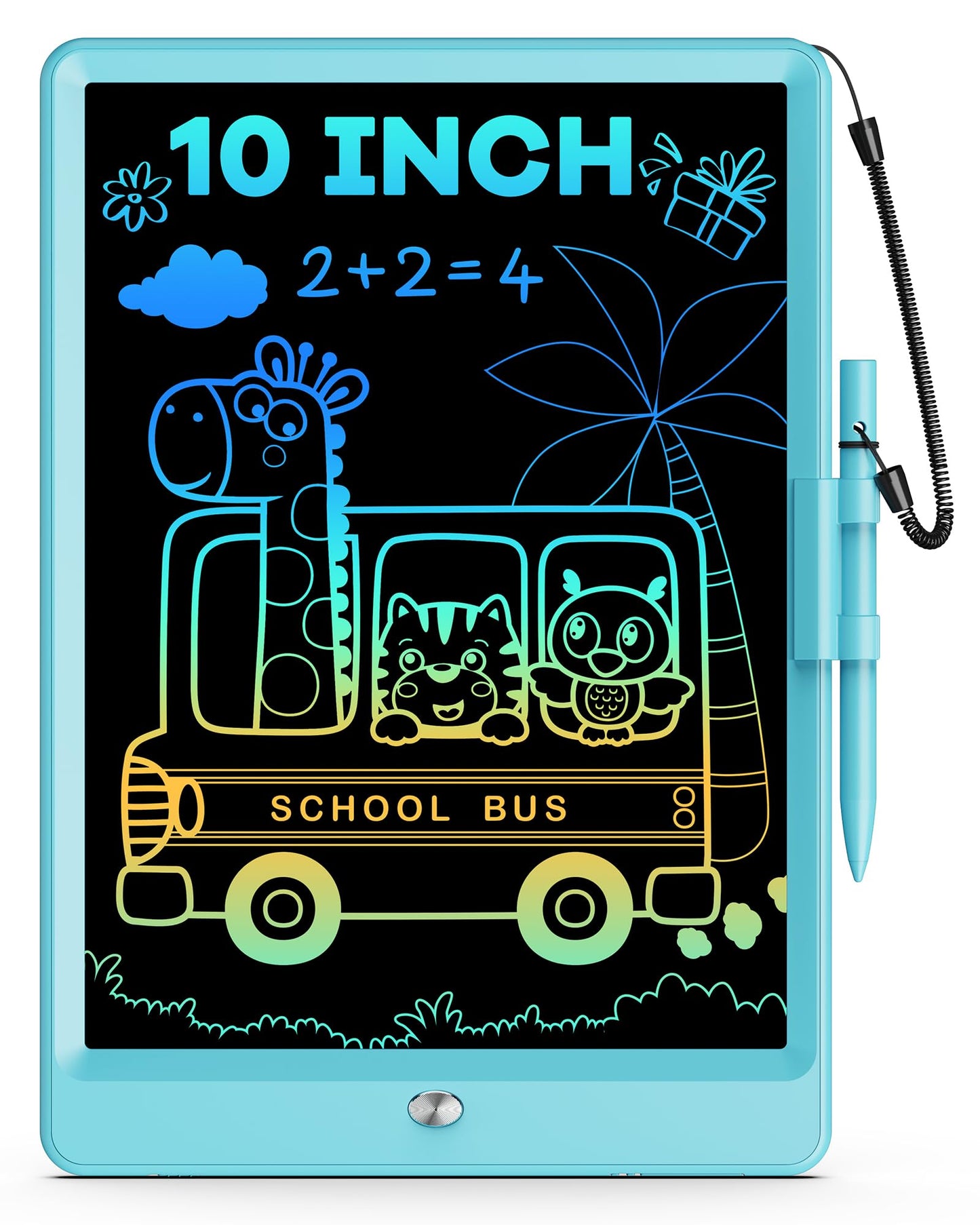 ORSEN 10 Inch LCD Doodle Board Writing Tablet for Kids - Colorful Drawing Pad and Educational Toy Gift for 3-6 Year Old Boys and
