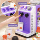 Jovow 48-Piece Pretend Play Cash Register Toy Set For Kids With Water Outlet Function - Calculator, Shopping Bag, Scanners, Coff