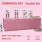 Idtq Dominoes Set For Adults, Double 6 Dominos Game Set With 28 Domino Tiles Double With Upscale Gift Boxes -7 Polyhedral Dice -