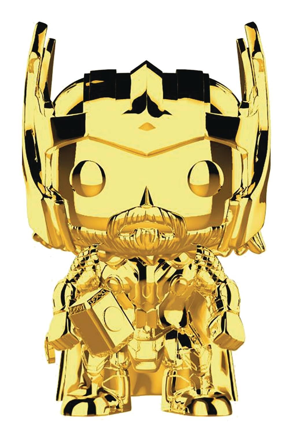 Funko Pop Marvel: Studios 10 - Thor (Gold Chrome) Collectible Figure, Multicolor, Standard