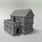 Paintable Tabletop Miniature Little Town Building Terrains Compatible with RPG War Games - 18mm Scale Dioramas Building Set Scen
