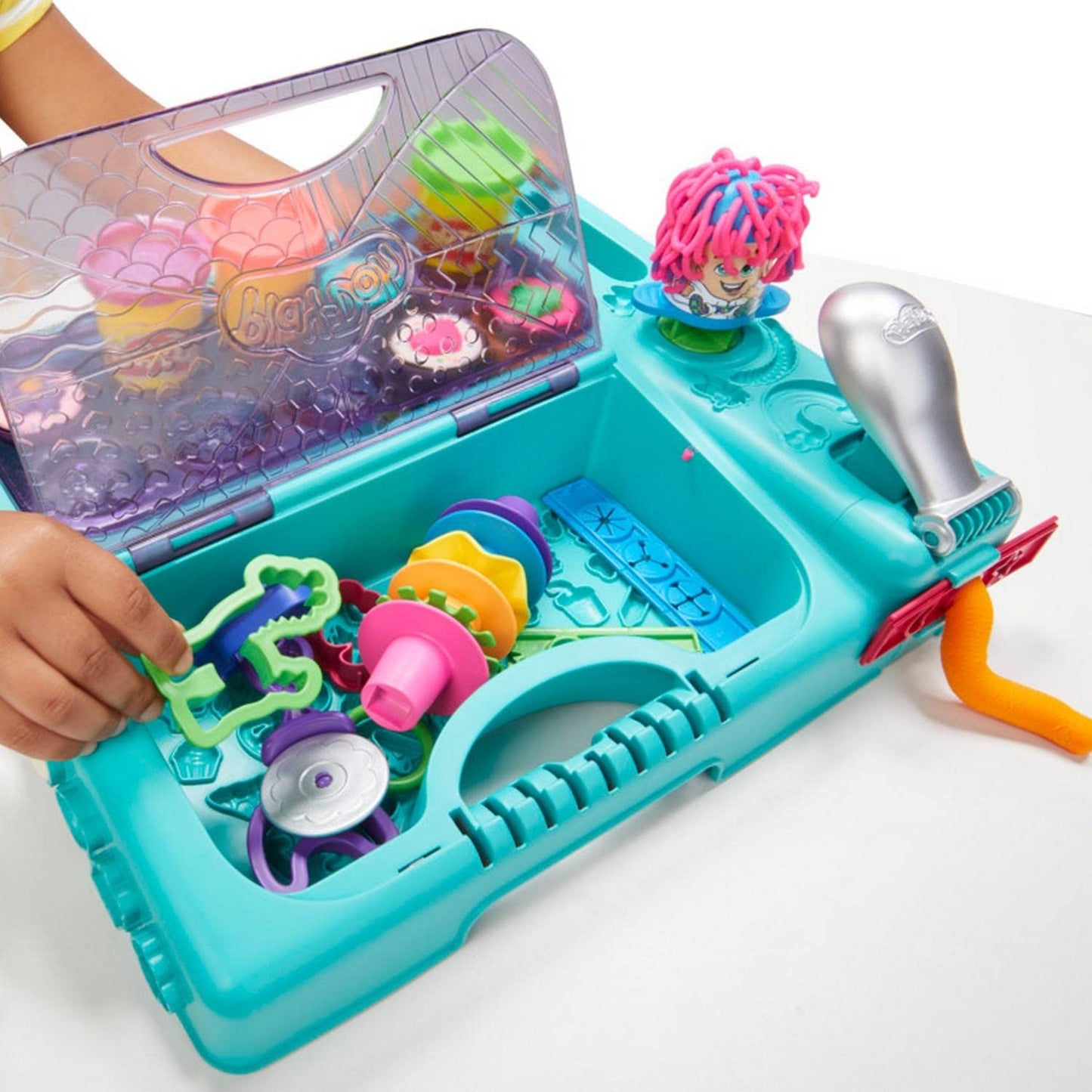 Play-Doh Set On The Go Imagine and Store Studio, with 30 Tools and 10 Cans of Modeling Compound, Travel Toys for 3 Year Old Girl