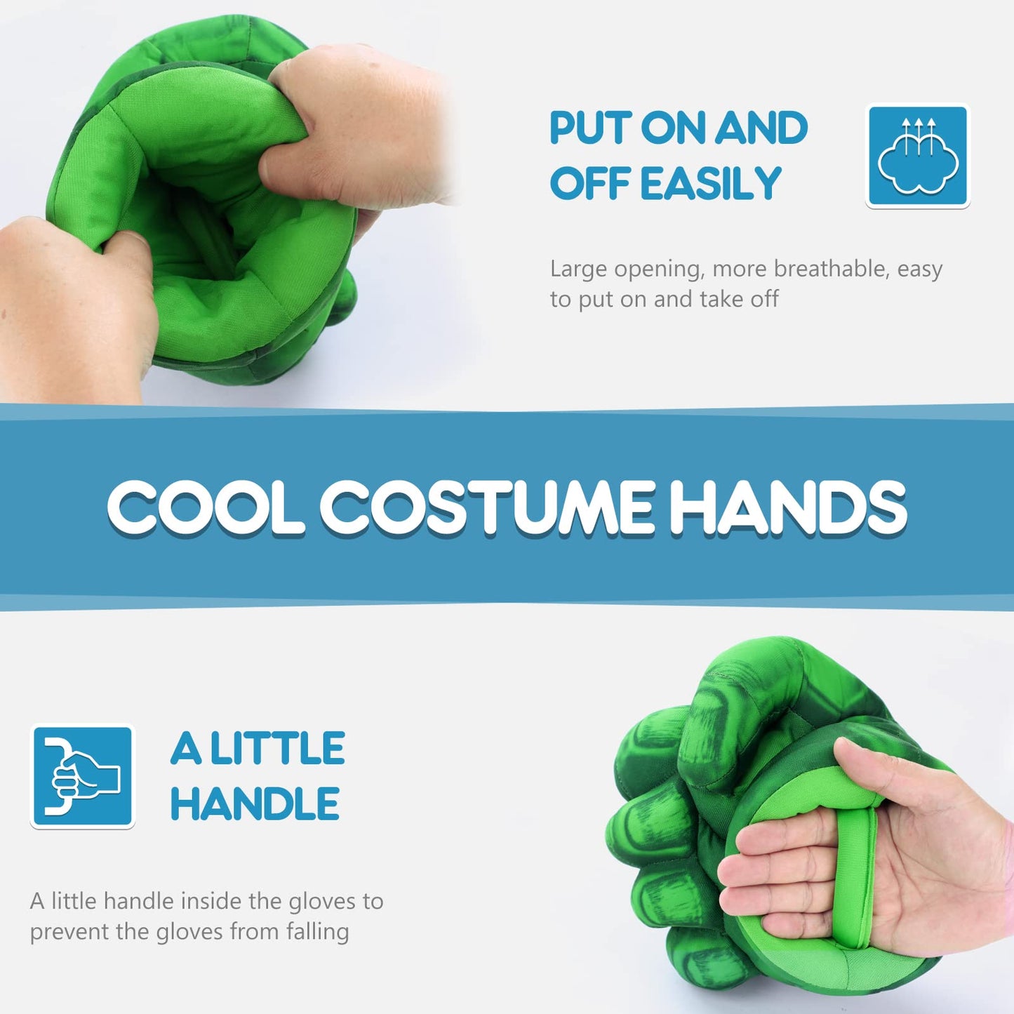 Neexan Incredible Superhero Toys For Superhero Birthday Party Superhero Hand, Soft Plush Kids Superhero Gloves, Christmas, Party