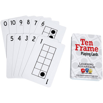Learning Advantage - 7293 Learning Advantage Ten Frames Playing Cards