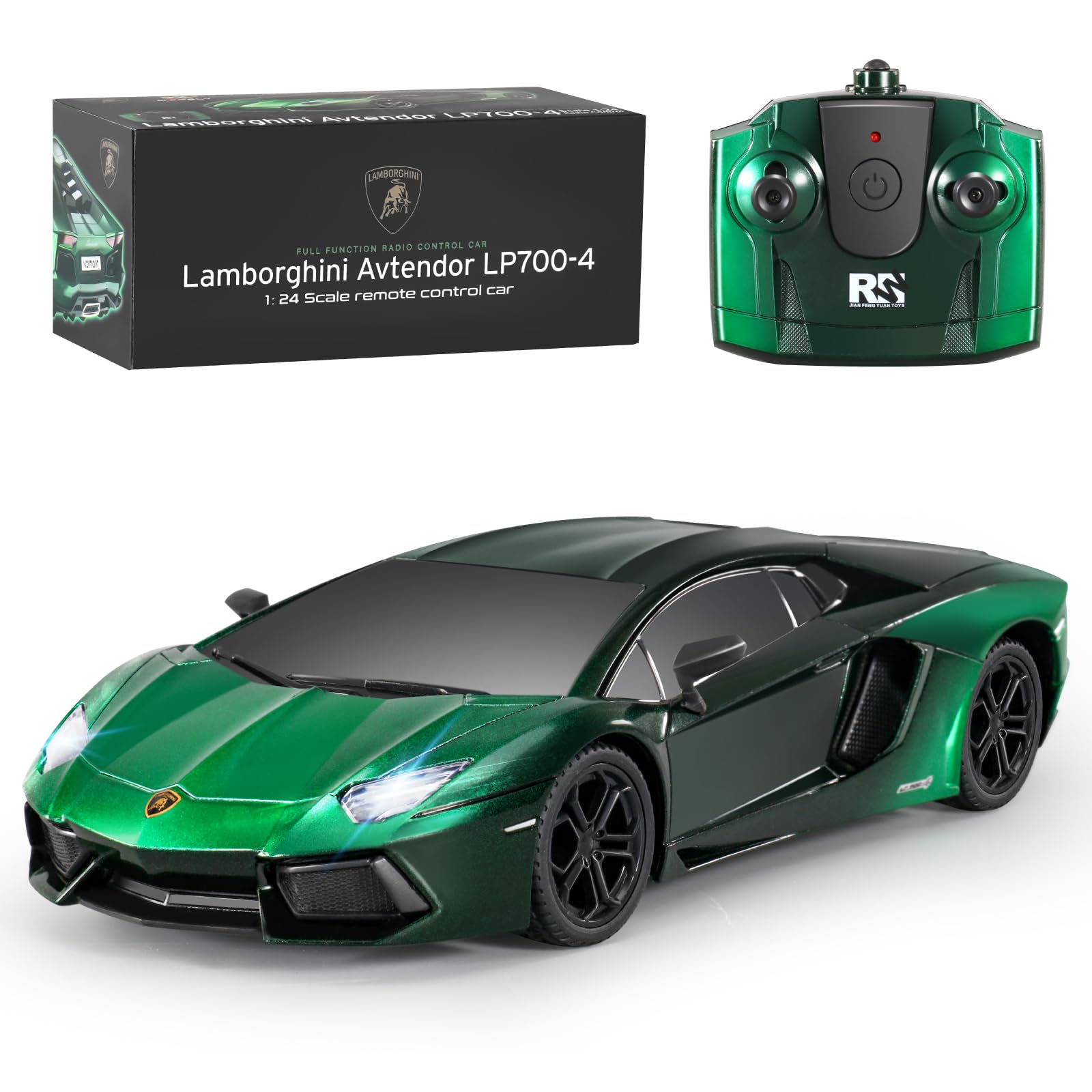 MIEBELY Lamboghini RC Car - 1:24 Scale Lambo Toy Car 3.7V 500mAh, LP700 Fast Remote Control Car for Boys 8-12, Rc Race Car Model