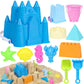 FUSPWEAO Beach Toys Sand Toys for Kids, Sand Castle Toys for Beach with Sand Castle Bucket, Sand Molds, Shovel and Rake, Sand Ca