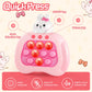 Easter Bunny Fast Push Game,Easter Sensory Pop Fidget Toys For Kids, Handheld Puzzle Game Sensory Toys, Quick Push Light Up Game