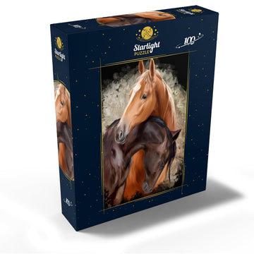 Mypuzzle Horse Hug - Premium 100 Piece Jigsaw Puzzle - Made In Usa
