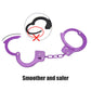 HUALIXUAN Metal Toy Handcuffs for Kids, Purple, 1cm, Model V001