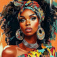 Tulip N Turtle African Lady Signature Series Tube Packing Ss 03 18 Colours Diy Acrylic Paint By Number Kit For Adults Beginner C