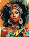 Tulip N Turtle African Lady Signature Series Tube Packing Ss 03 18 Colours Diy Acrylic Paint By Number Kit For Adults Beginner C