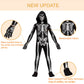 Cupohus [2023 Size Update Halloween Costume, Skeleton Costume Bodysuit Jumpsuit - Scary Black And White Costume, Unisex, Creepy