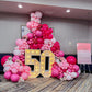 Kbzvnaf Pink Balloons Latex Party Balloons - 50 Pack 12 Inch Helium Matte Pink Balloons For Birthday Wedding Baby Shower Gender