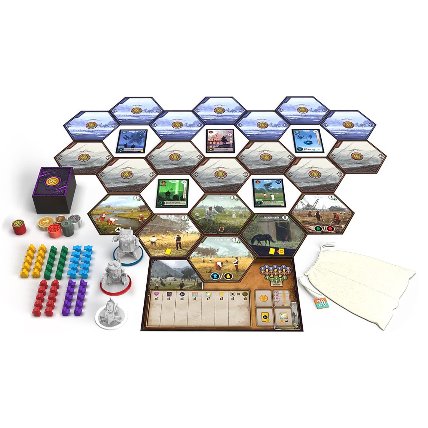 Stonemaier Games Expeditions Board Game | Engine Building & Exploration | 1-5 Players, Ages 14+, Multi-colored, Model STM660