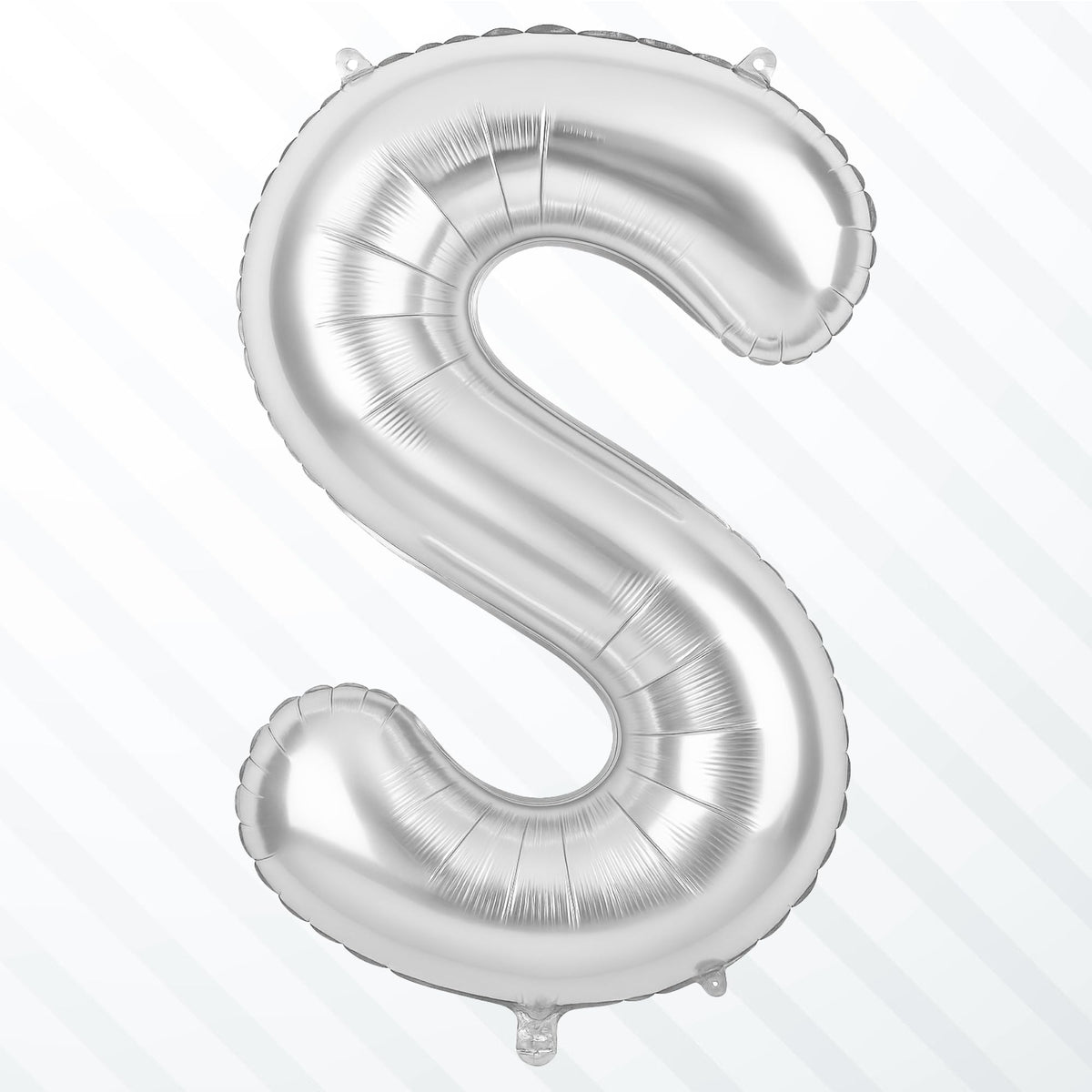 Flyloons Silver S Alphabets Letter Foil Balloons Perfect for Birthday Decoration Items, Anniversary, Bachelorette, Wedding, Fare