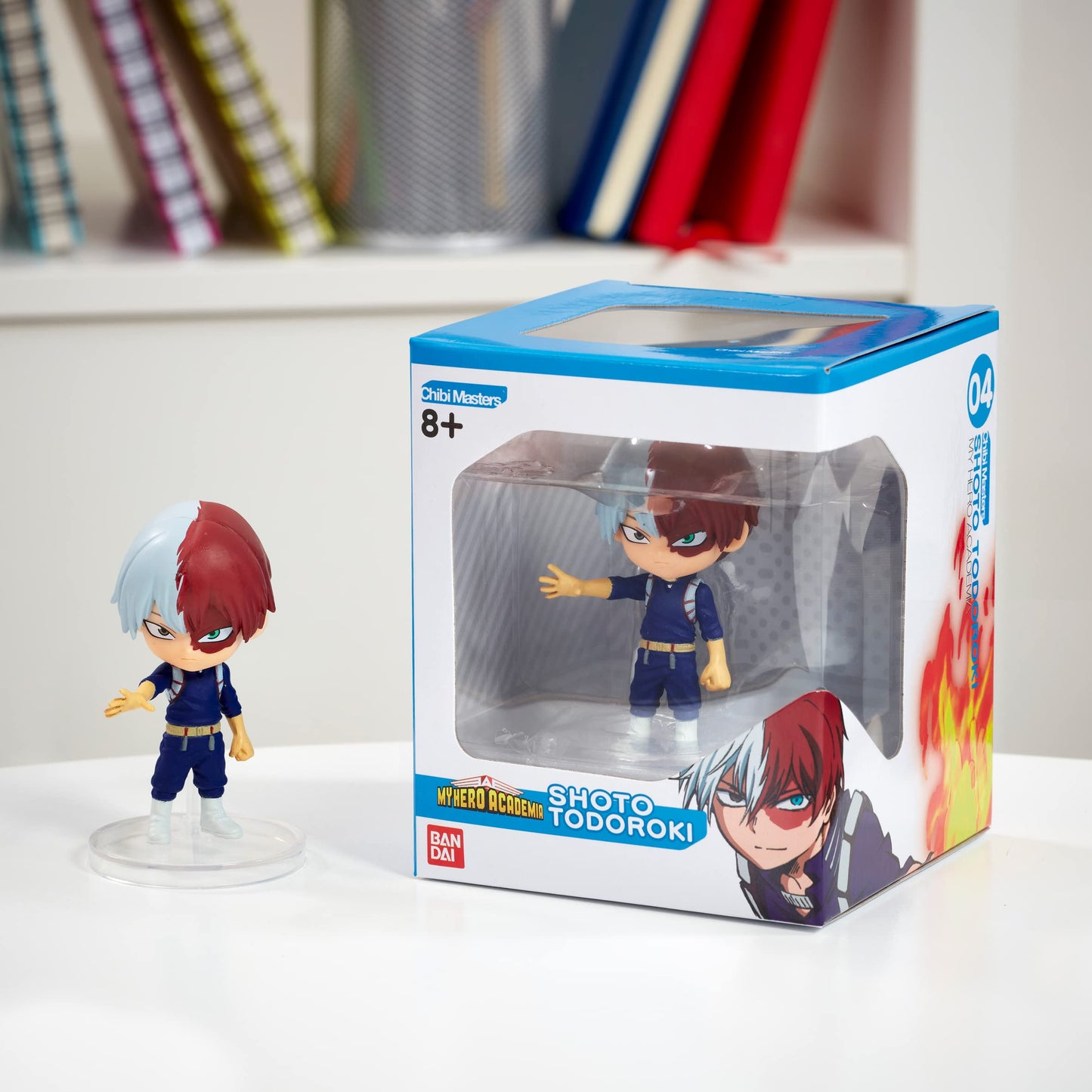 Chibi Masters My Hero Academia Shoto Todoroki Toy | 8Cm Tall Shoto Todoroki Anime Figure In Action Pose | My Hero Academia Shoto Figure Collectible | Collectable My Hero Academia Merchandise