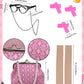 Jiobabe Old Lady Costume For Kids Girls 100 Day Of School Costume Girls Grandma Costume Kids Granny Dress With Accessories 3-5 Y