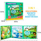 Magnetic Puzzles For Kids Ages 3-5, 3 In 1 Animal Magnet Jigsaw Puzzle Book For Toddlers, Car Airplane Road Trip Activities Toys