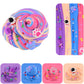 2 Pack Four Color Slime Toy - Candy Bag Packaging Butter Slime With Eight Cute Charms Included,Super Soft & Non-Sticky,Education
