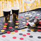 Glitter Confetti Circles Table Decoration and Wedding Party Decoration, 1.2 in Diameter (gold glitter, black, red,300pc)