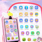 Kids Smart Phone for Girls with 4.0'' Large Touchscreen, 32G Card Christmas Birthday Gifts for Age 3-10 Kid Toys Cell Phone with