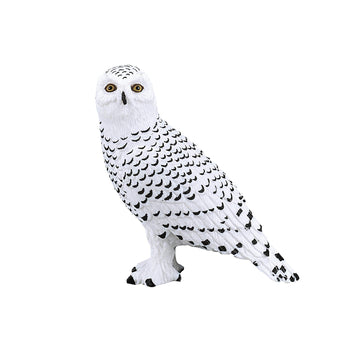 Mojo Snowy Owl Realistic International Wildlife Hand Painted Toy Figurine
