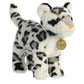 Aurora® Realistic Miyoni® Snow Leopard Stuffed Animal - Lifelike Detail - Cherished Companionship - White 10 Inches