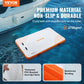 Vevor Inflatable Floating Dock, 8 X 5Ft Inflatable Dock Platform, Non-Slip Water Floating Dock Mat With Portable Carrying Bag &