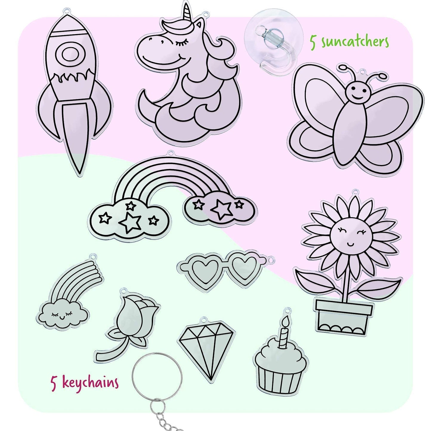 Dan&Darci Diamond Art Kit for Kids - Gem Painting Arts & Crafts Kits for Ages 6-12, Gifts for 6, 7, 8, 9, 10, 11, 12 Year Old Bo