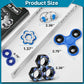Dr.Kbder Fidget Toys Adults Pack 6Pcs, Edc Fidgeting Game For Kids Teen Cool Mini Gadget Desk Toys Figette Spinner Figits Rings Classroom Adhd Stress Anxiety Relief Toy Unique Gift For Boys Girls-Blue