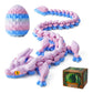 FYEFKJSA 3D Printed Dragon Eggs with Dragon Inside - 12Inch Articulated Fidget 3D Printed Animals  Interesting Decorative Gift  Easter Basket Essentials Stuffers (Random Ocean Tides)