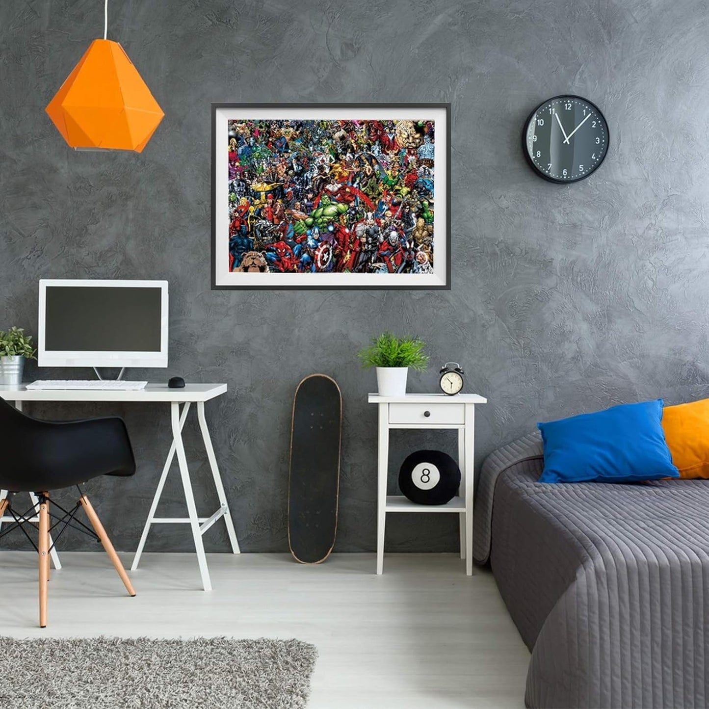 Clementoni Marvel Impossible Jigsaw Puzzle, 1000 Pieces, Puzzle for Superhero Enthusiasts, Difficult Puzzle, Challenge for Adult