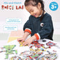 Magnetic Color And Number Maze, Montessori Busy Toys For 2 3 4 5 Year Old, Wooden Puzzle Activity Board, Learning Educational To