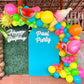Summer Party Decoration 144Pcs Tropical Flamingo Balloons Garland Arch Kit,Watermelon,Ice Cream Flamingo Balloons For Beach Pool