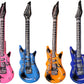 Rock Inflatable Mini Guitars (23 Inches) Vinyl. Perfect Party Favor, Dj Dance 80S Rocker (8)